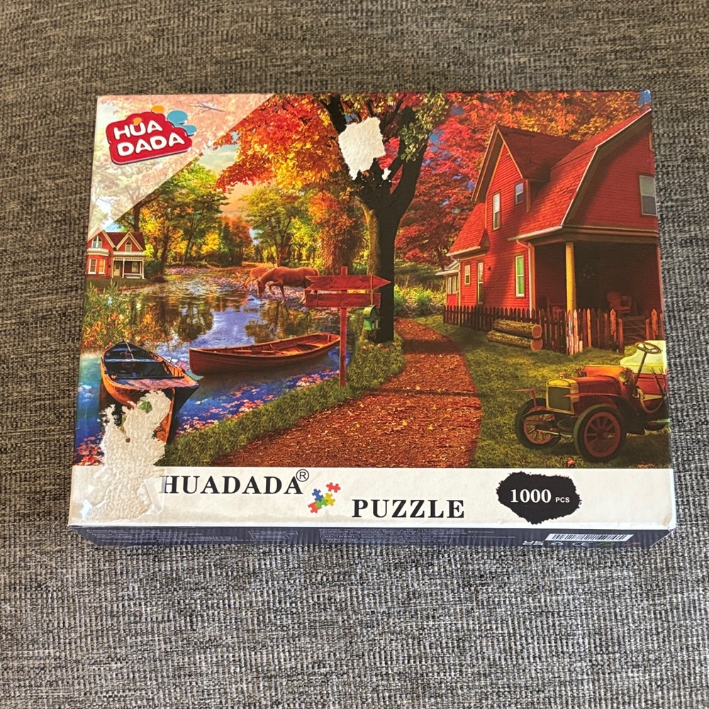NEW NEVER OPENED Autumn Scene Puzzle - Hua Dada 1000 Pieces